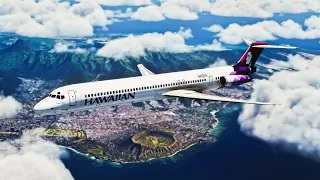 Microsoft Flight Simulator 2022 4K - MD-80 - Hawaiian Island Hops - Hawaiian Airlines