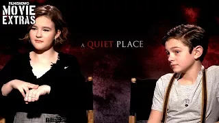 A QUIET PLACE (2018) Millicent Simmonds & Noah Jupe talk about their experience making the movie