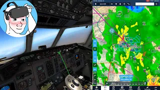 X-Plane 11 VR w/ Real-Time Weather & ForeFlight App + MD-82 Autopilot Tutorial (Oculus Rift VR)