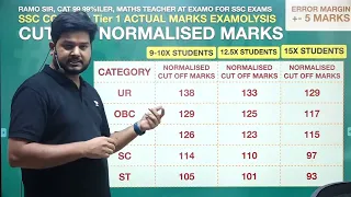 SSC CGL 2023 EXPECTED CUTOFF BY RAMO SIR... One of the most accurate cutoff 🔥🔥🔥🔥🔥