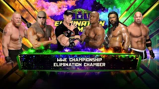 ELIMINATION CHAMBER | GOLDBERG + JOHN CENA + ROMAN REIGNS + BROCK LESNAR + BOBBY LASHLEY + STEINER