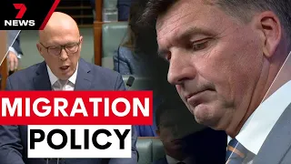 Angus Taylor sparks confusion over migration Coalition's policy | 7 News Australia