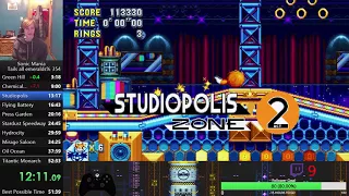 Sonic Mania Tails Any% (All Emeralds) 51:23 Patched