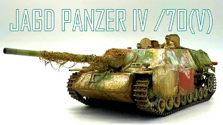 1/35 TAMIYA JAGD PANZER IV /70 (V) LANG 【Full Build Video】~TANK MODEL~ #scalemodel #howtopaint