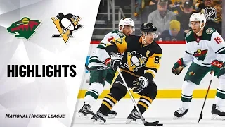 NHL Highlights | Wild @ Penguins 1/14/20