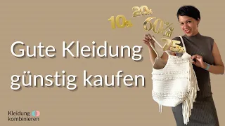 Gute Kleidung günstig kaufen