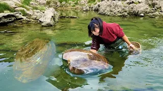 It's too big! The clams here are big and fat, and the pearls they produce are captivating