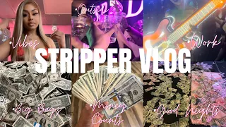 Weekly Stripper VLOG - NFL player bought 20K in ones!! Work nights + Money Count$ + Drama.