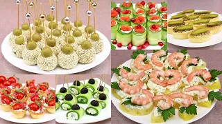 ЗАКУСКИ 2022!ТОП 6 Новинок праздничных закусок!Вкусные,красивые,простые закуски!