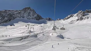 Stubai Glacier: From Perfect Skiing Conditions to Whiteout (Austria, March 2023)