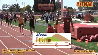 2019 TF - Mt Carmel - 800 (Boys, Invite Heat 3 [of 3])