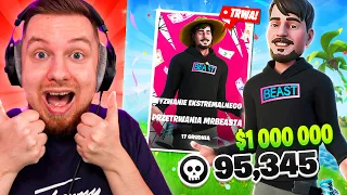 WYGRAŁEM na TURNIEJU MRBEAST o $1,000,000 w Fortnite!