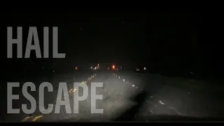 Storm chaser escapes massive hail storm