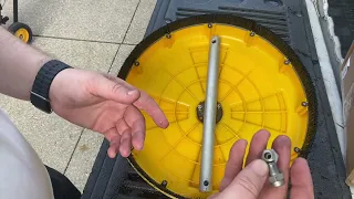 Pressure washer surface cleaner stopped spinning how to repair