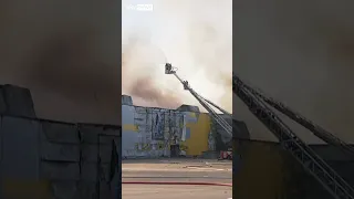 Fire breaks out in Warsaw shopping mall