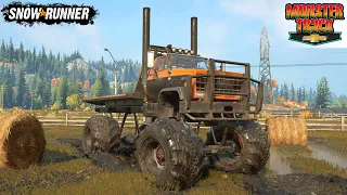 SnowRunner - CHEVROLET KODIAK C70 Monster Truck Driving Through Mud