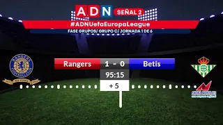 Rangers vs Betis, Fase de Grupos Europa League, Grupo C jornada 1 de 6