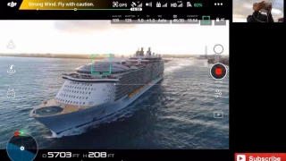 Dji Phantom 4PRO live 🔴 Cruise chase 🛳 🚁 Allure of the seas.