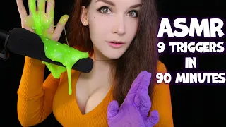 😴✨ASMR 9 Triggers in 90 minutes