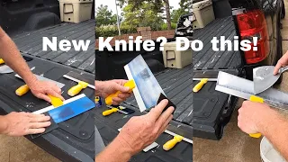 What You Should Do When Getting a New Drywall Knife