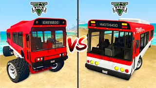 Monster Truck Bus vs Normal Bus in GTA 5 - which is best?