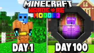 HUNTED for 100 Days in a Minecraft WAR...  (Minecraft Manhunt)