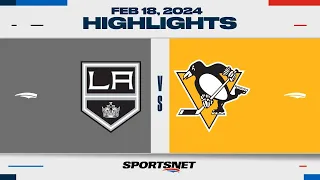 NHL Highlights | Kings vs. Penguins - February 18, 2024