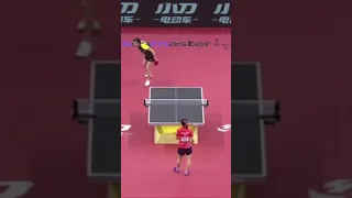 Best Ding Ning Tomahawk Serve #shorts  #youtubeshorts   #shortsvideo #tabletennis