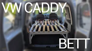 VW Caddy Bett Einbau