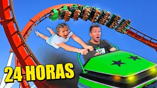 24 HORAS EN UN PARQUE DE ATRACCIONES Itarte Vlogs