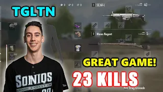 TGLTN - 23 KILLS - GREAT GAME! - Mosin Nagant+SCAR - SOLO vs SQUADS PUBG