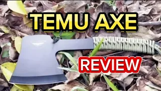 BEST CAMPING AXE? Temu Camping Review