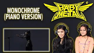 BABYMETAL REACTION | MONOCHROME REACTION | PIANO VERSION | NEPALI GIRLS REACT