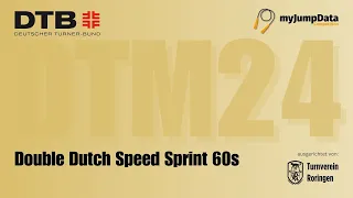 Double Dutch Speed Sprint 60s - Deutsche Teammeisterschaft | Rope Skipping 2024