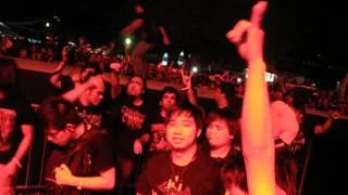 Cannibal Corpse Hammer Smashed Face Manila PULP 2013 Stage Dive!