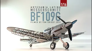 Famous ME-BF 109G - stopmotion assembling of Artesania Latina's 1/16 metal stripped model