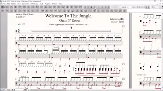 Drum Score World (Sample) - Guns N' Roses - Welcome To The Jungle