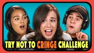 YOUTUBERS REACT TO TRY NOT TO CRINGE COMPILATION #2