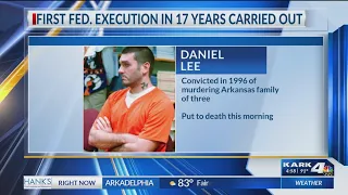 First federal execution in 17 years carried out