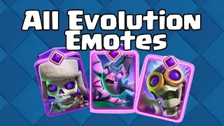 Every Clash Royale Evolution Emote