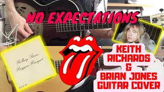 The Rolling Stones - No Expectations (Beggars Banquet) Keith Richards & Brian Jones Guitar Cover