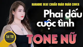 Karaoke Tone Nữ | PHAI DẤU CUỘC TÌNH  - Ngân Ngân Cover -  Tone Nữ (Bm) - Beat by Tàiz