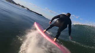 Summer wave surf session in Spring Lake, NJ