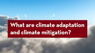 Understanding Climate Action: What are climate mitigation and adaptation?