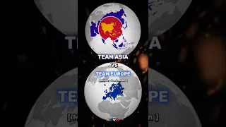 Team Europe Vs Team Asia  European Nations Vs Asian Nations #shorts#fyp#europe#asia#edit#youtube