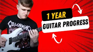 I taught myself guitar for 1 year. This is how I turned out