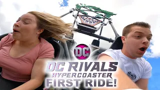 WE RODE DC RIVALS HYPERCOASTER!! Our First Time Reaction to This Insane Australia Roller Coaster