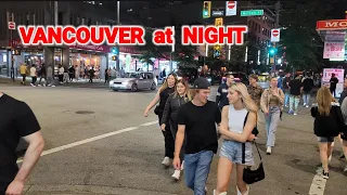 Downtown Vancouver at Night, Walking through Granville Street