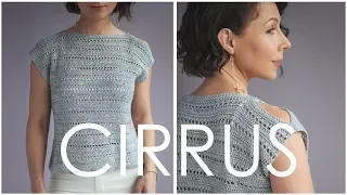 How to Crochet Easy Beginner Level Cirrus Tee / Tank Top Pattern
