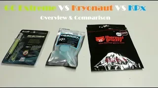 High-end thermal paste comparison - GC-Extreme VS Kryonaut VS KPx